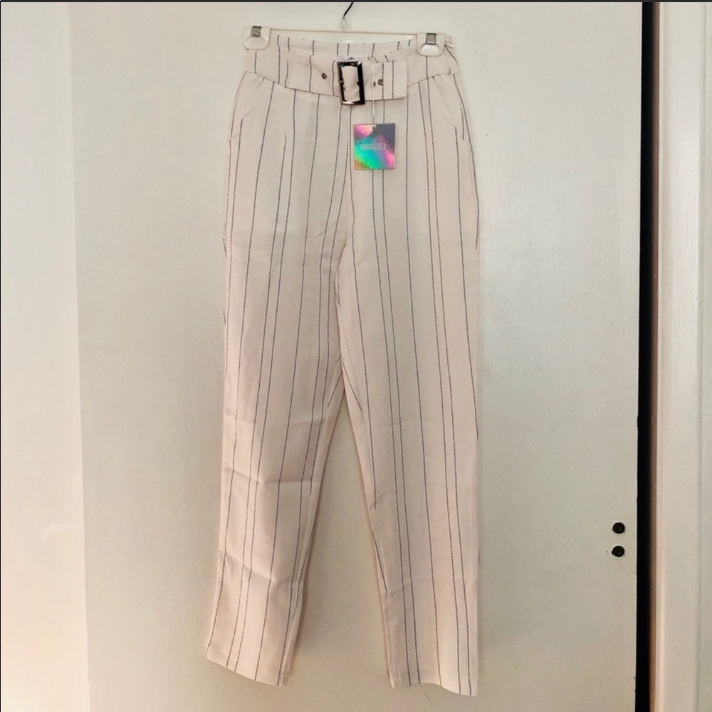 NWT Misguided Pinstripe Trousers